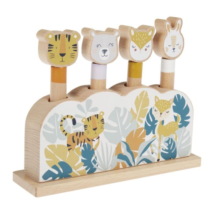 JOUET BOIS 4 TÊTES - ENFANT - Image 2