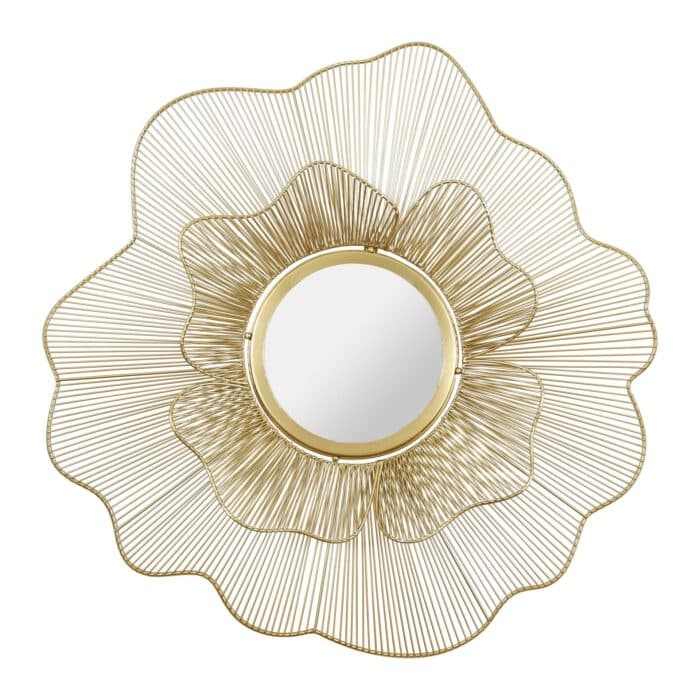 MIROIR FLEUR MÉTAL - OR - Image 2
