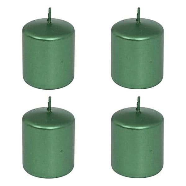 LOT DE 4 BOUGIES SAPIN - VERT - Image 2