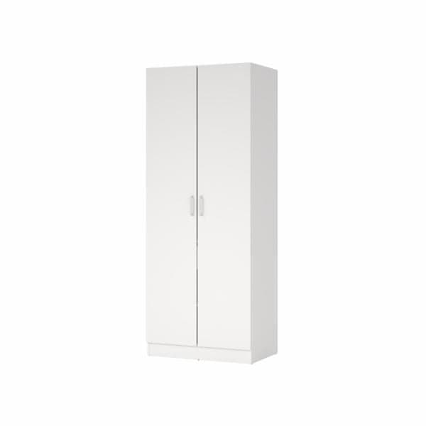 ARMOIRE 2 PORTES BLANC + 1 TIROIR INTERIEUR - Image 2