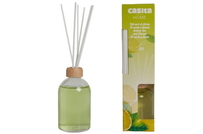 DIFFUSEUR 6 TIGES 100 ML - THÉ VERT / CITRON - Image 2