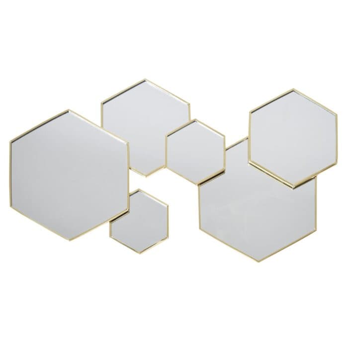 MIROIR HEXAGONAL - OR - Image 2