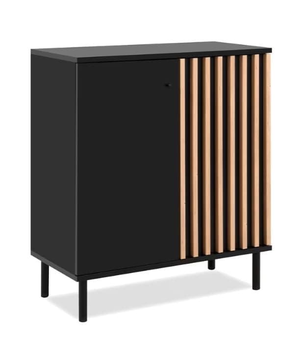 COMMODE 2 PORTES - CHENE &amp; NOIR - Image 2