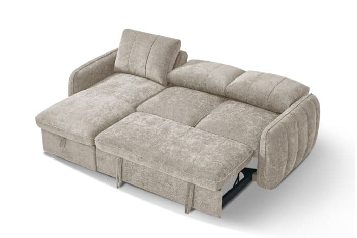 CANAPÉ D'ANGLE REVERSIBLE &amp; CONVERTIBLE - BEIGE - Image 3