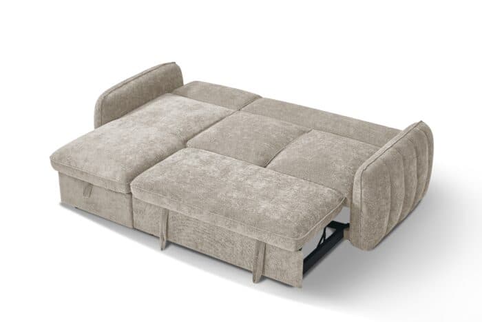 CANAPÉ D'ANGLE REVERSIBLE &amp; CONVERTIBLE - BEIGE - Image 4