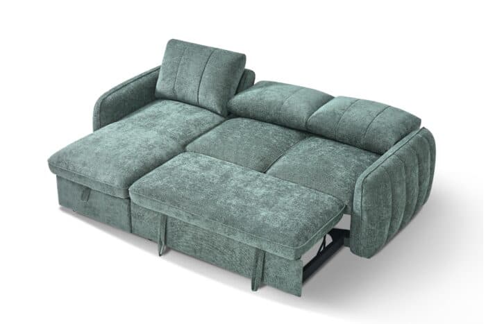 CANAPÉ D'ANGLE REVERSIBLE ET CONVERTIBLE - VERT - Image 3