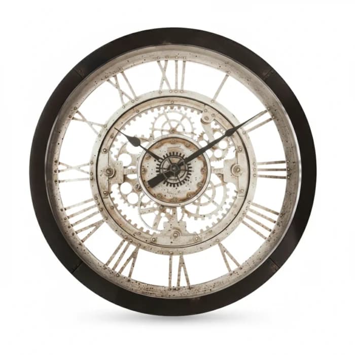 HORLOGE MURALE 61 CM - NOIR - Image 1