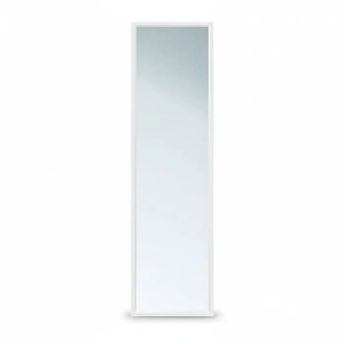 MIROIR BASIL 33X123CM -MOULURE EN MDF 657483 B66 BLANC - Image 1