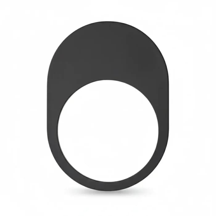 MIROIR OVALE EN BOIS - REGLISSE - Image 1