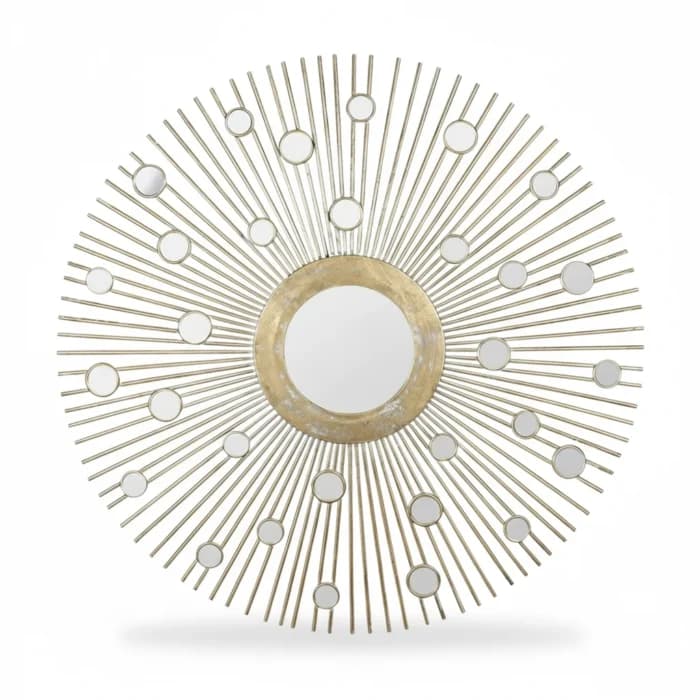 MIROIR DORÉ 81X30CM -FER 37408 B66 ELUMINEA - Image 1
