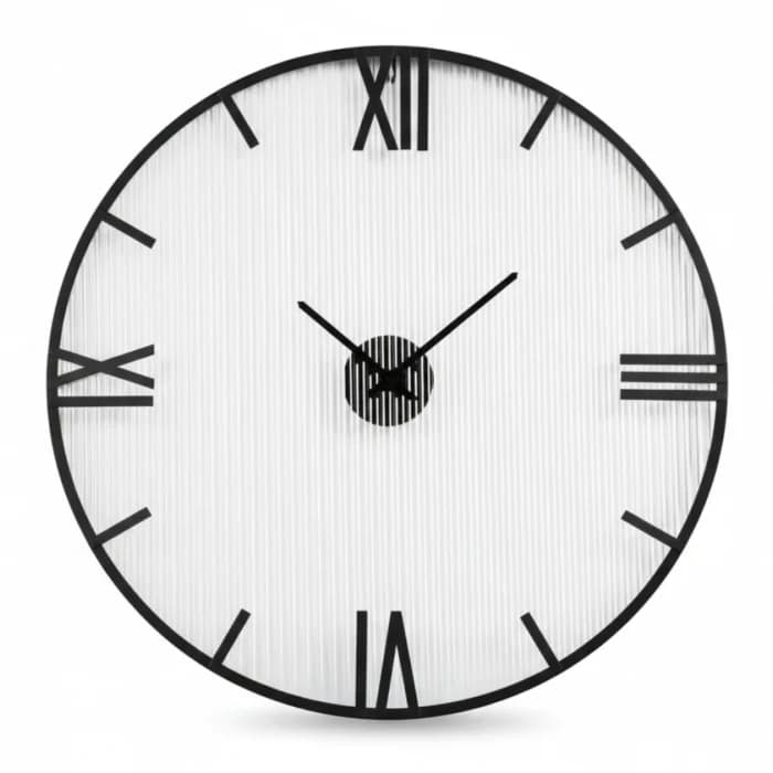 HORLOGE MURALE - NOIR ET BLANC - Image 1
