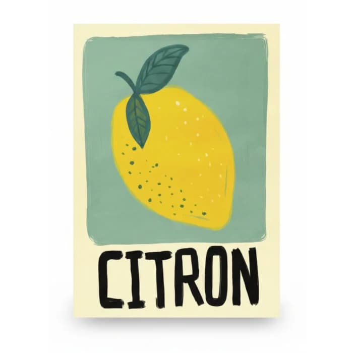 TABLEAU DÉCORATIF CITRON - Image 1