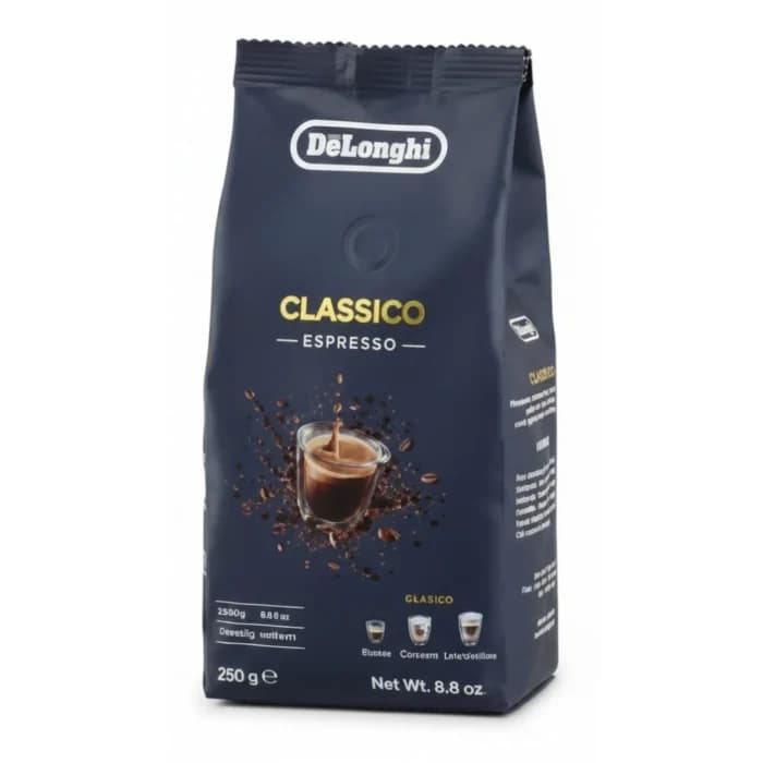 CAFÉ EN GRAIN CLASSIC 250 G INTENSITÉ 5 - 50% ARABICA 50% ROBUSTA - DE'LONGHI - Image 1