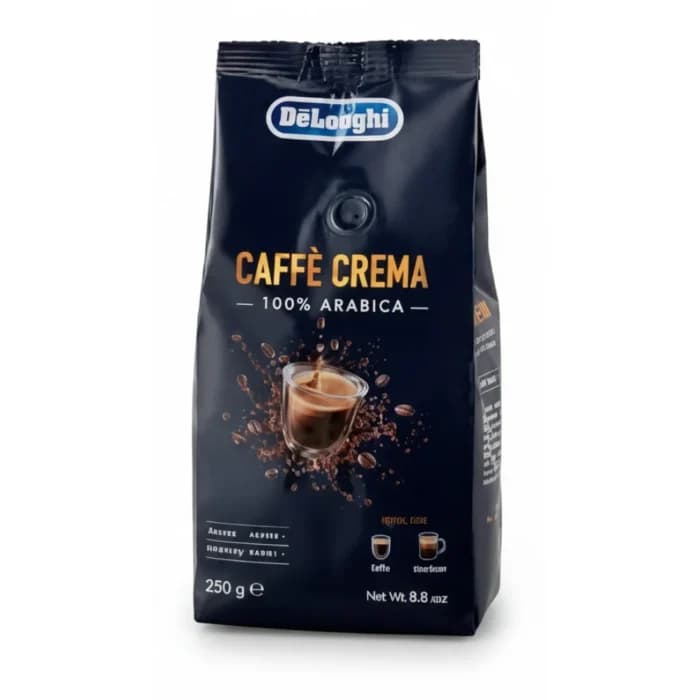 CAFÉ EN GRAIN CREMA 250 G INTENSITÉ 4 - 100% ARABICA - DE'LONGHI - Image 1