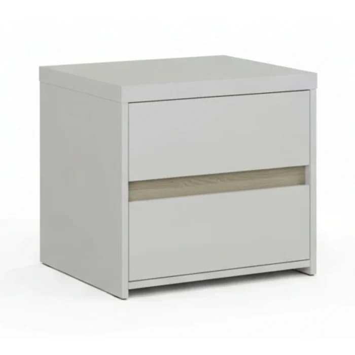 CHEVET 2T BLANC - Image 1