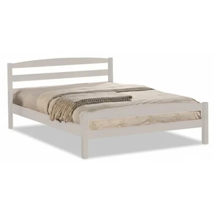 LIT 140 X 190 CM  AVEC SOMMIER - BLANC - Image 1