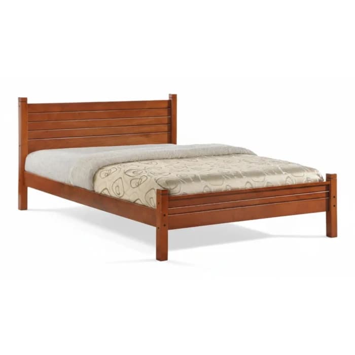 LIT 140 X 190 CM AVEC SOMMIER - BOIS - Image 1