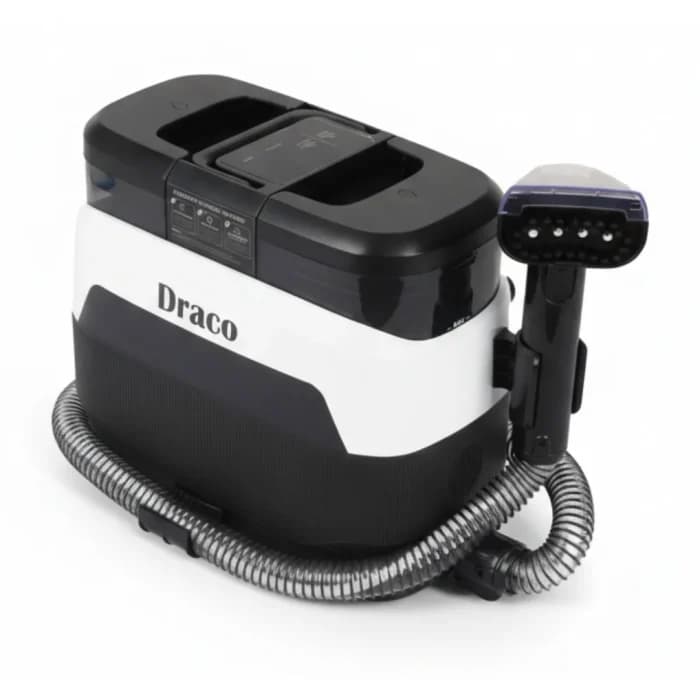 INJECTEUR EXTRACTEUR VAPEUR NETTOYAGE EN PROFONDEUR - BLANC &amp; NOIR - DRACO - Image 1