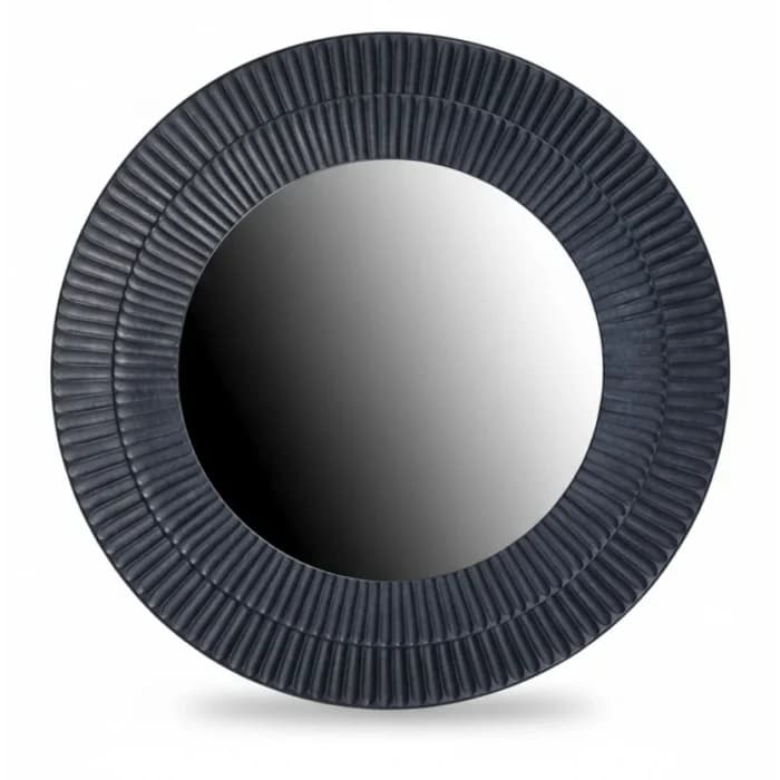 MIROIR ROND - NOIR - Image 1