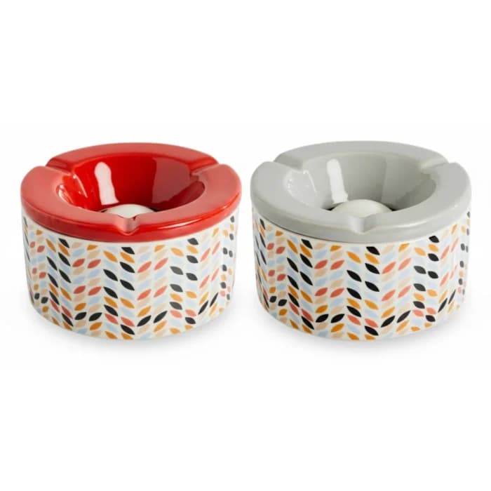 CENDRIER - ROUGE &amp; BLANC - Image 1