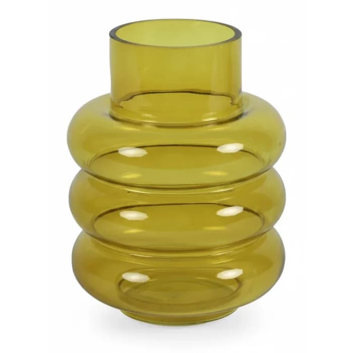 VASE NIKKY 22 CM - JAUNE - Image 1
