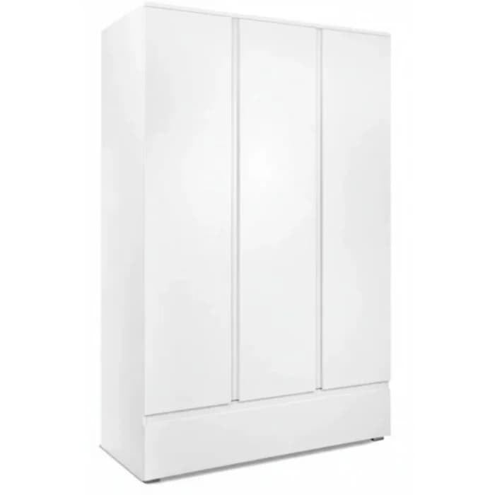 ARMOIRE 3 PORTES + 2 TIROIRS - BLANC - Image 1
