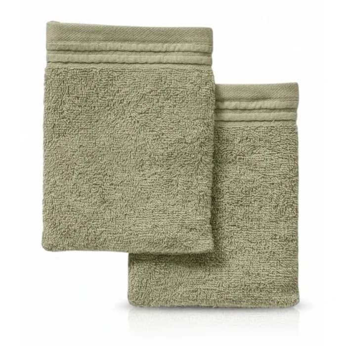 GANTS 16 X 21 CM - 100% COTON EN LOT DE 2 - VERT - Image 1