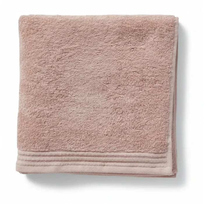 DRAP DE BAIN 70 X 130 CM - 100% COTON - ROSE - Image 1