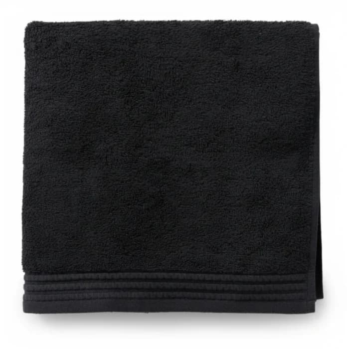 MAXI DRAP DE BAIN 90 X 150 - 100% COTON - NOIR - Image 1