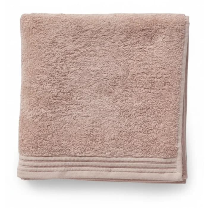 MAXI DRAP DE BAIN 90 X 150 - 100% COTON - ROSE - Image 1