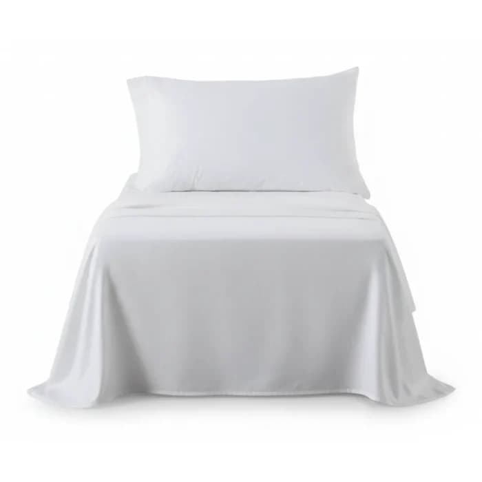 TAIES D'OREILLER 50 X 70 - 100% COTON EN LOT DE 2 - CRAIE - Image 1
