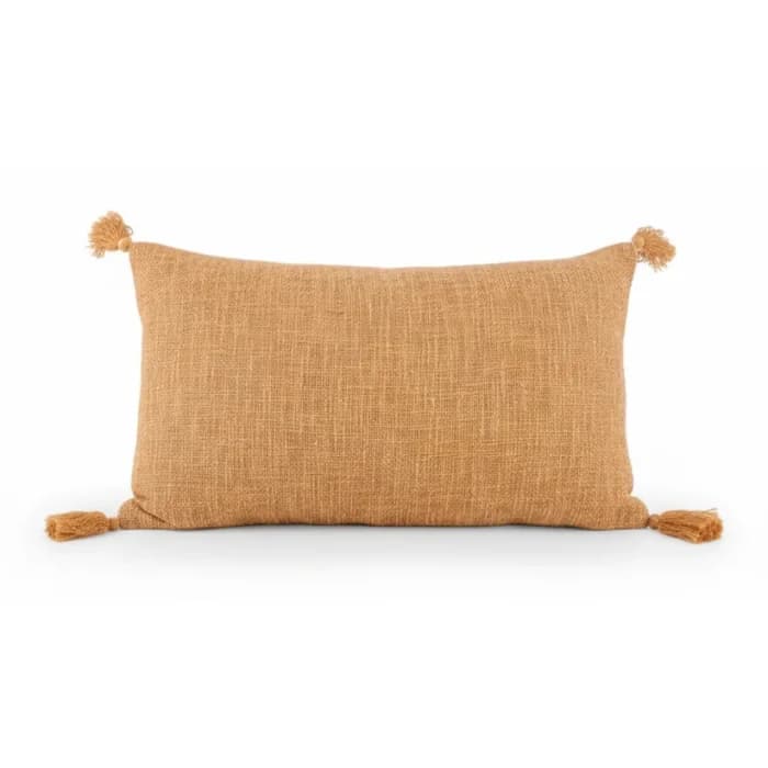 COUSSIN SHIRIN POMPONS - COTON UNI FITION 4 POMPONS - FLAMME FANTAISIE - Image 1