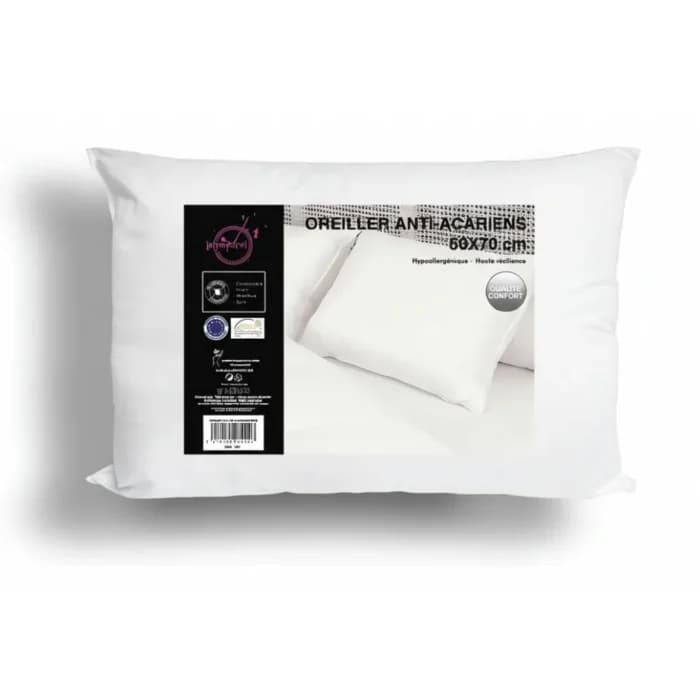 OREILLER CONFORT 50 X 70 CM - ANTI ACARIENS - Image 1