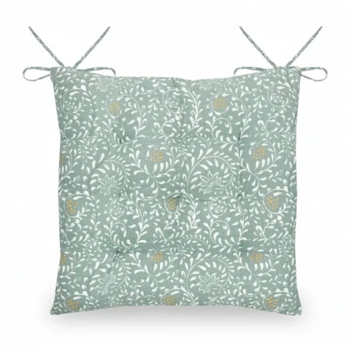 GALETTE SHANA 38 X 38 - 100% COTON - SAUGE - Image 1
