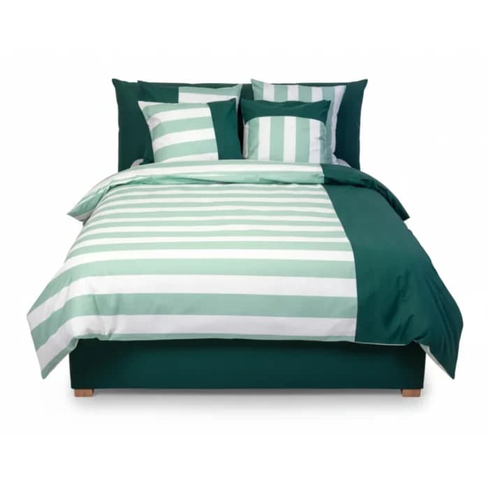 PARURE BEN 240 X 220 - 100% COTON 57 FILS - VERT - Image 1