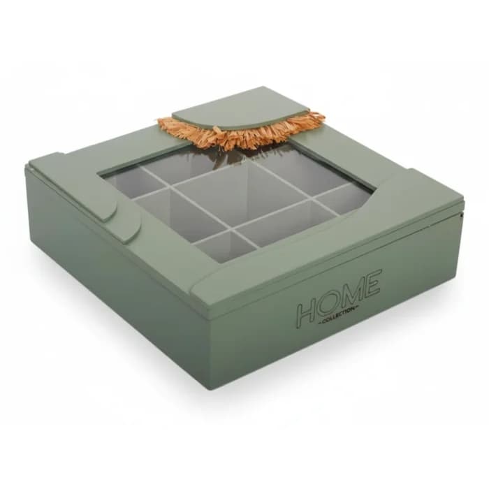 BOITE 9CASES - MOTIF RAFIA - Image 1