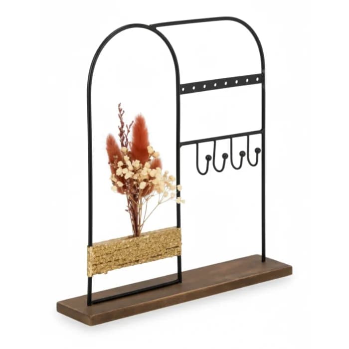 PORTE BIJOUX BOIS H26CM - METAL BOIS AUT - Image 1