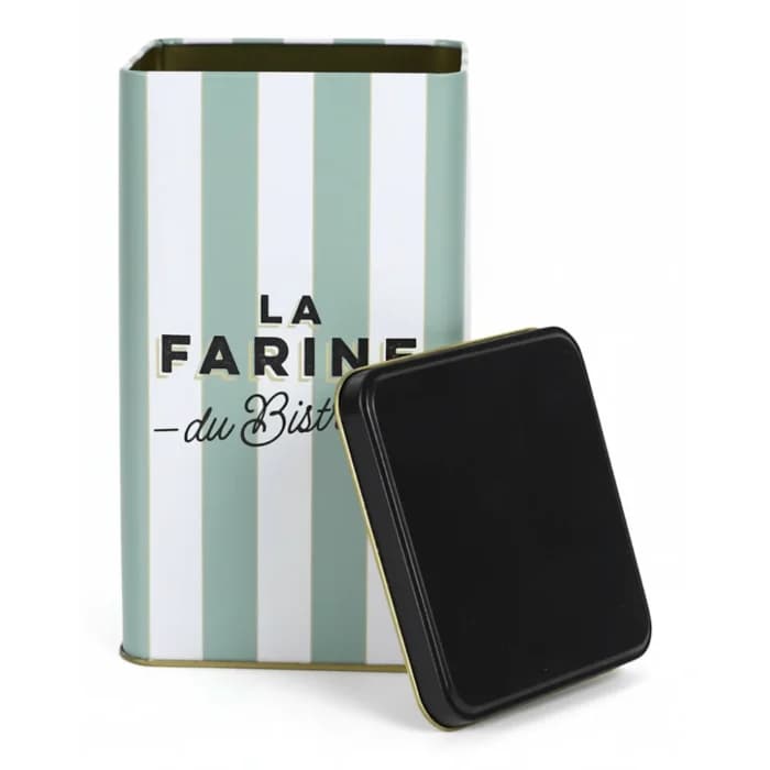 BOITE FARINE - METAL - BISTROT