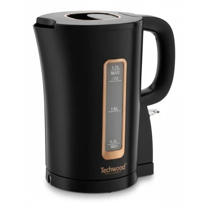 BOUILLOIRE SANS FIL 1,7 L 2200 W - NOIR &amp; OR - TECHWOOD - Image 1