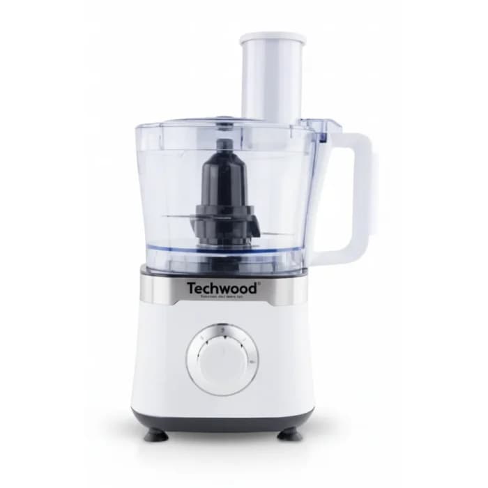 ROBOT MULTIFONCTION 1000 W 3 L PÉTRISSEUR HACHOIR - INOX &amp; NOIR - TECHWOOD - Image 1