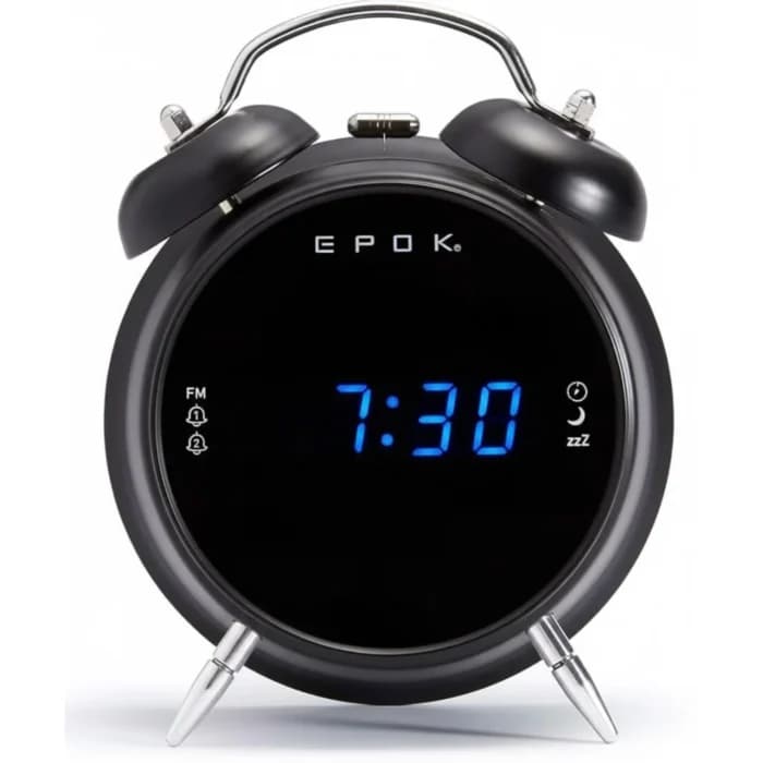 RADIO RÉVEIL EPOK DOUBLE ALARME NOIR - BIGBEN - Image 1
