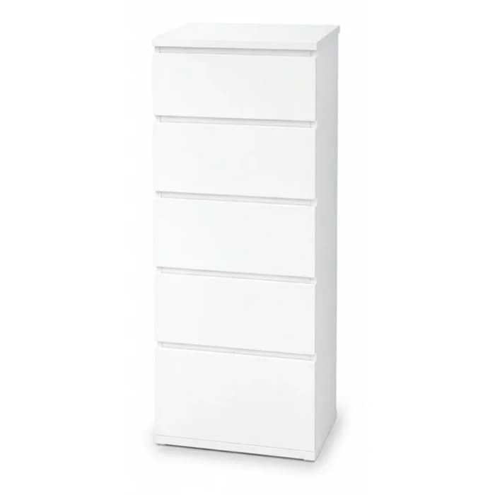 COMMODE 5 TIROIRS - BLANC - Image 1