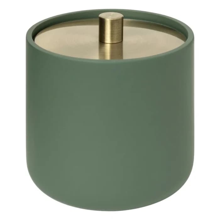 POT À COTON EN RÉSINE - VERT - Image 1