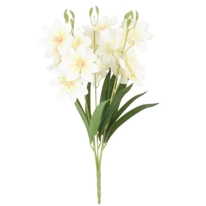 CLÉMATITE ARTIFICIELLE TIGE 60CM - BLANC - Image 1