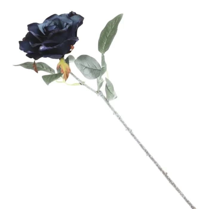 ROSE ARTIFICIELLE TIGE 62CM - BLEU - Image 1