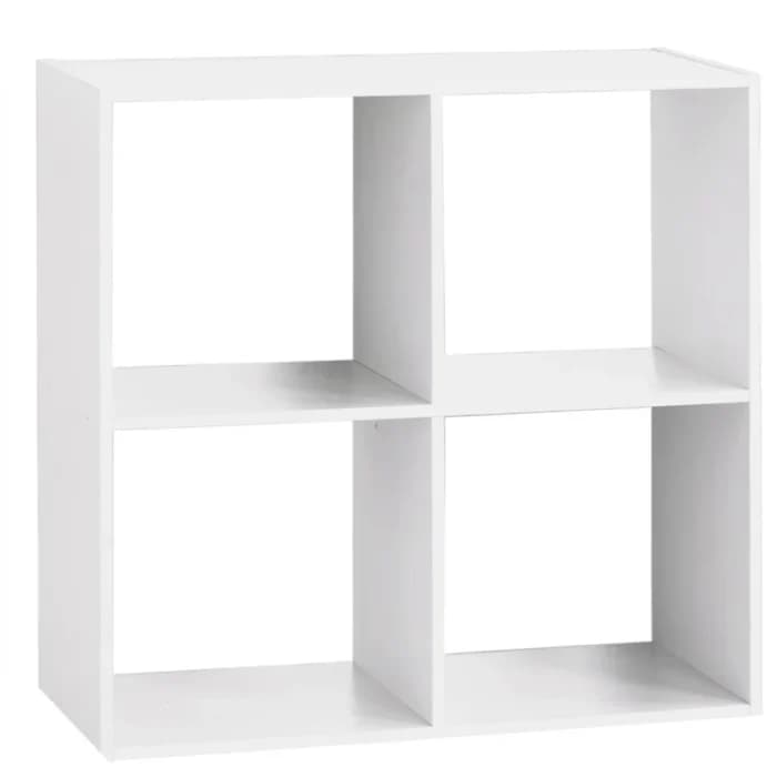 ETAGERE BLANC 4 CUBES - BLANC - Image 1