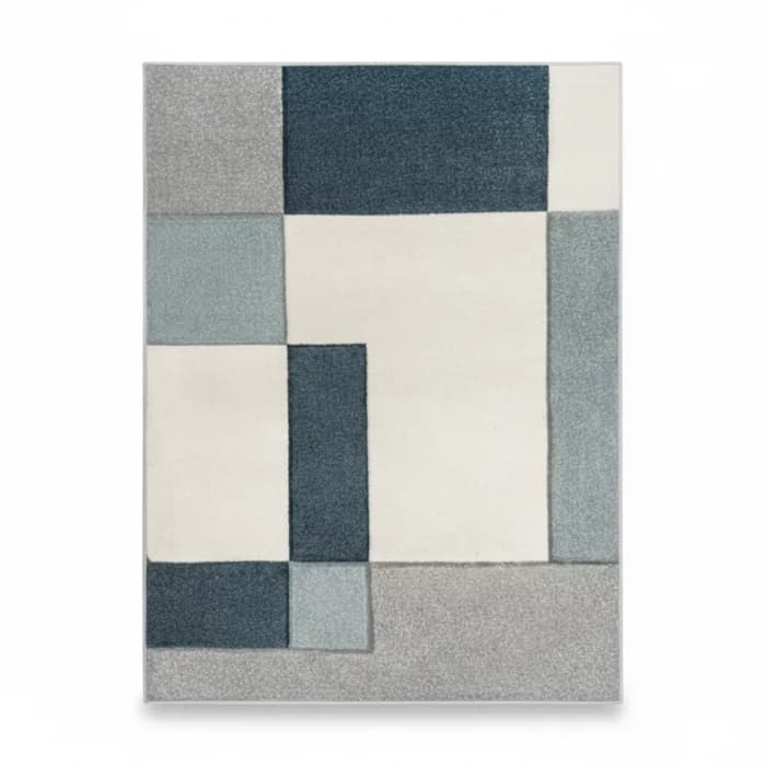 TAPIS KRISTY 200 X 290CM BLEU GRIS - Image 1