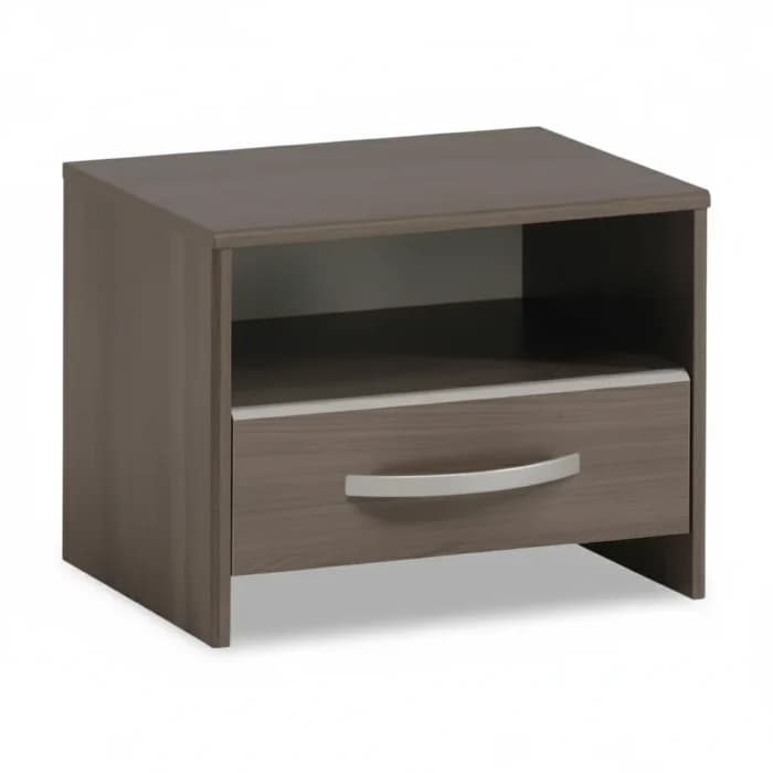 CHEVET 1 TIROIR 1 NICHE - NOYER - Image 1