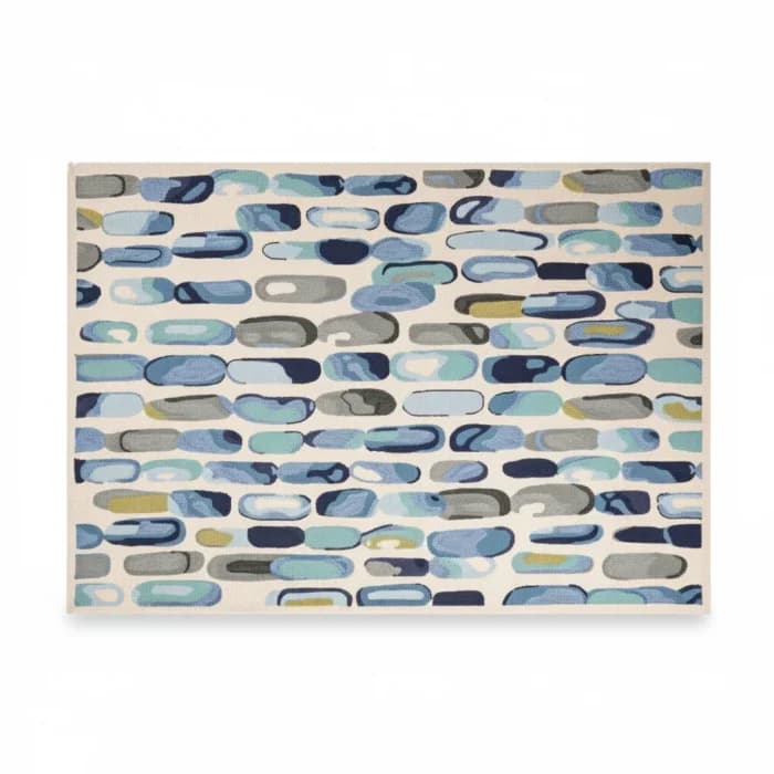 TAPIS 120 X 170 CM - BLEU - Image 1