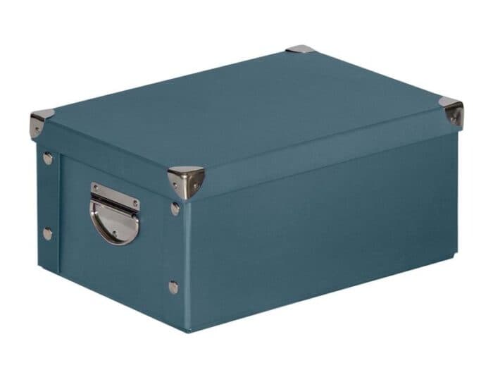 BOÎTE DE RANGEMENT 15X24X33CM AVEC POIGNÉES - BLEU - Image 2